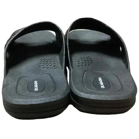 Okabashi Torino Mens LL 9.5-10.5 Weave Slide Sandals Black Eco Friendly Recycle - Picture 5 of 8